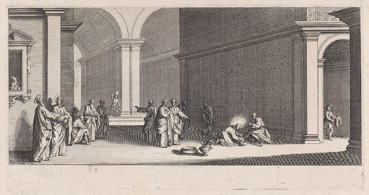 Le Lavement des Pieds (The Washing of the Feet), from La Grande Passion (The Large Passion) — Jacques Callot