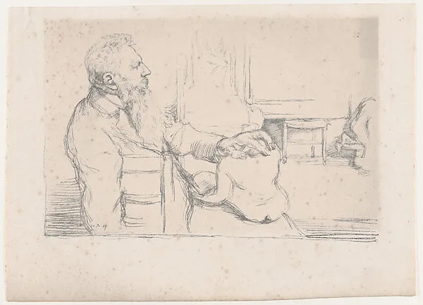 Portrait of Auguste Rodin — Auguste Rodin|William Rothenstein