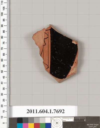 Terracotta fragment of a kylix (drinking cup)
