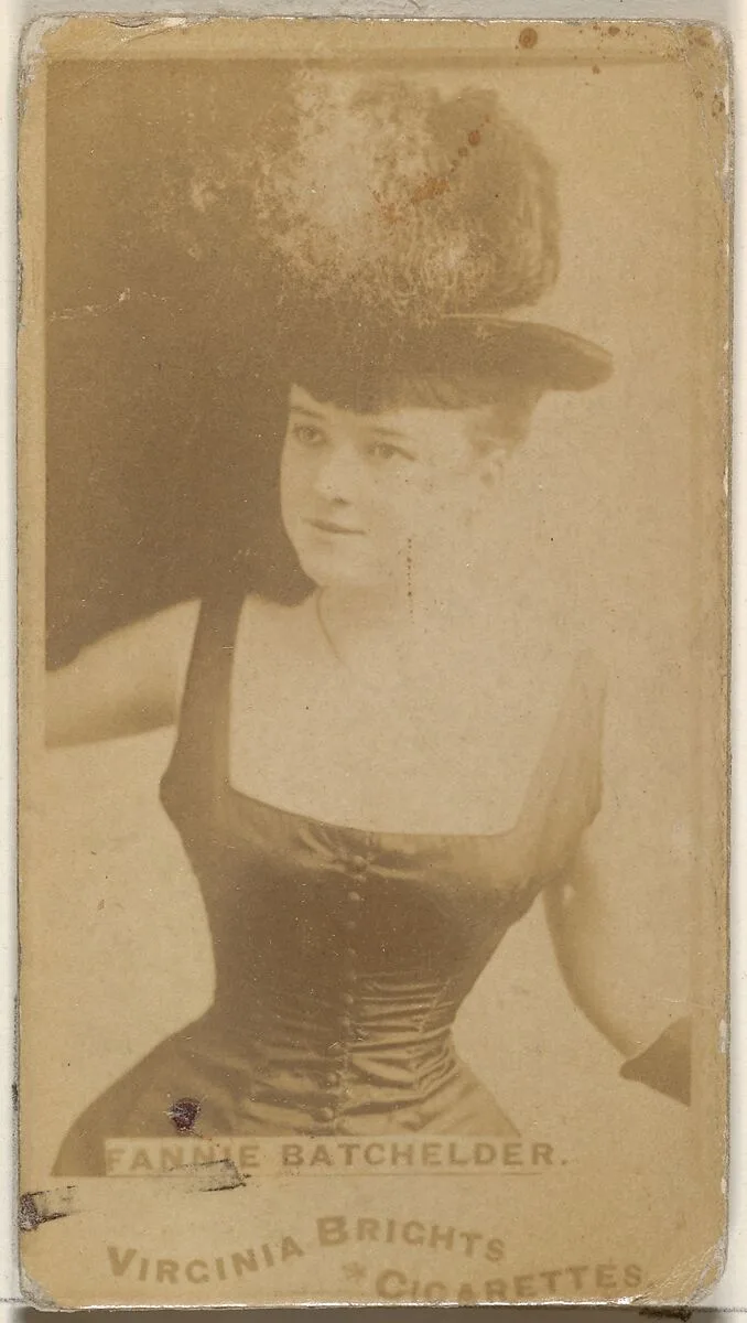 Fannie Batchelder, from the Actors and Actresses series (N45, Type 1) for Virginia Brights Cigarettes — Allen & Ginter