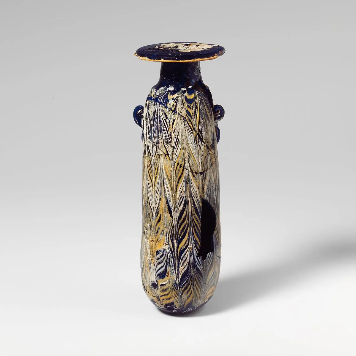 Glass alabastron (perfume bottle) — Unknown