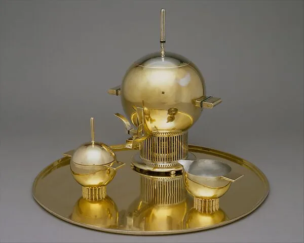 Prototype tea service — Eliel Saarinen|International Silver Co., Wilcox Silver Plate Co. Division (Meriden, Connecticut)