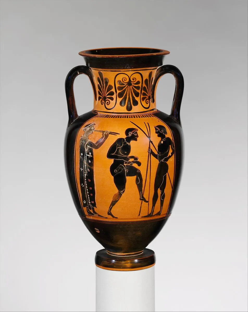 Terracotta neck-amphora (jar) — Edinburgh Painter