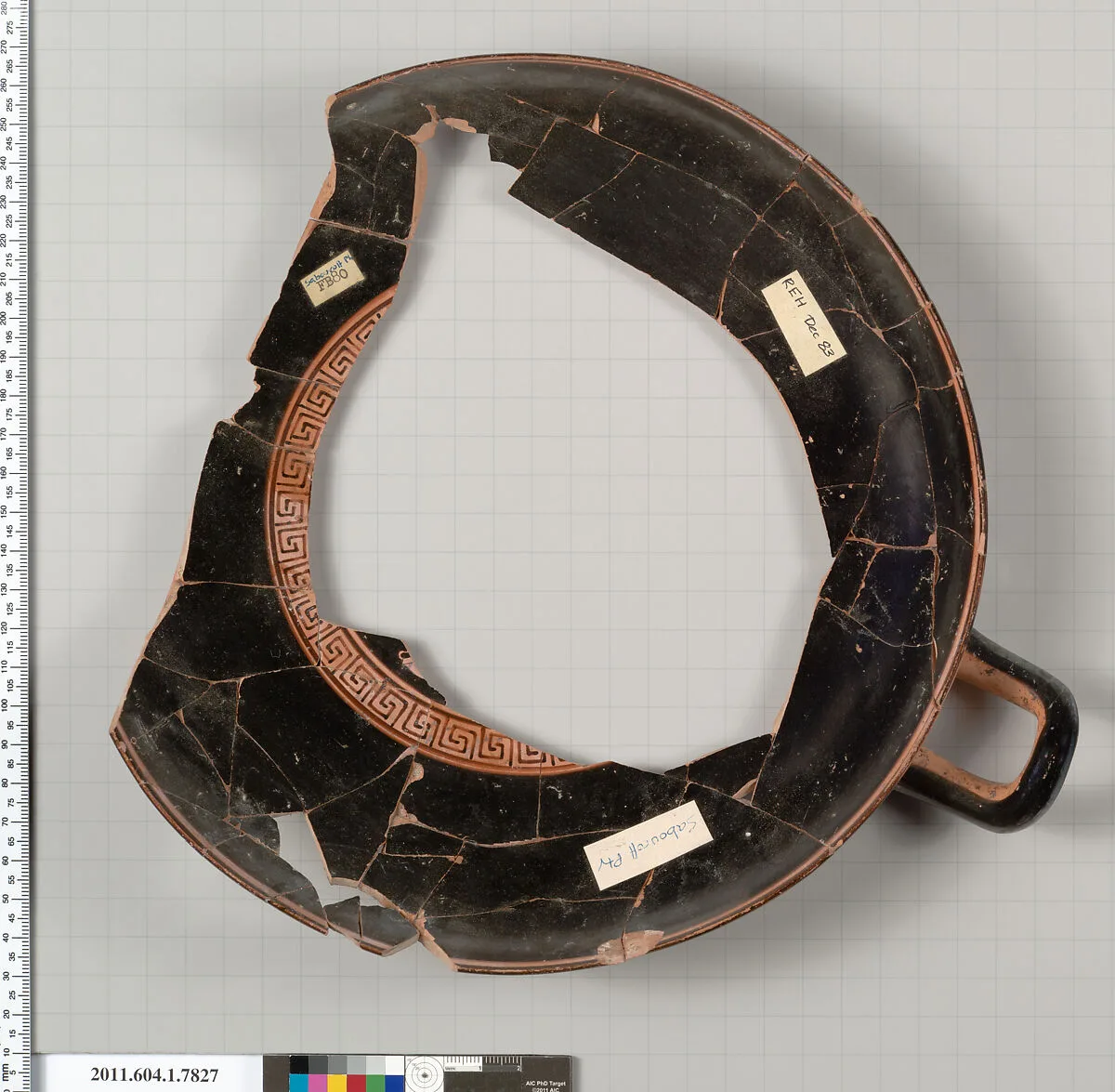 Terracotta fragment of a kylix (drinking cup) — Sabouroff Painter