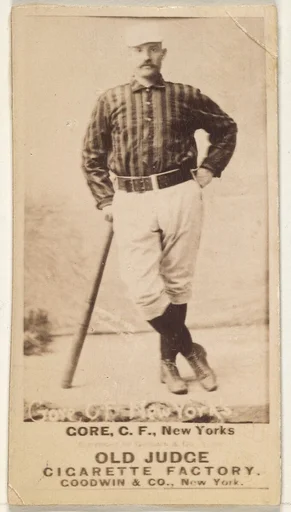 George F. "Piano Legs" Gore, Center Field, New York, from the Old Judge series (N172) for Old Judge Cigarettes