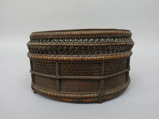 菜篭炭取|Chinese-Style Charcoal Basket (Sairō-sumitori) for Sencha Tea Ceremony