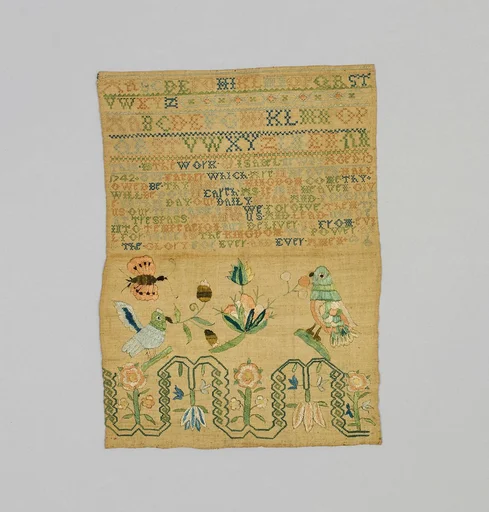Embroidered sampler