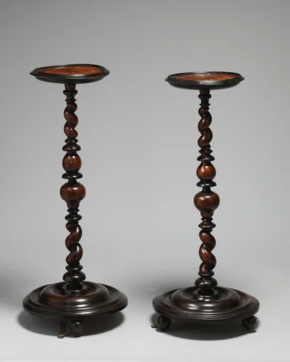 Pair of candlestands