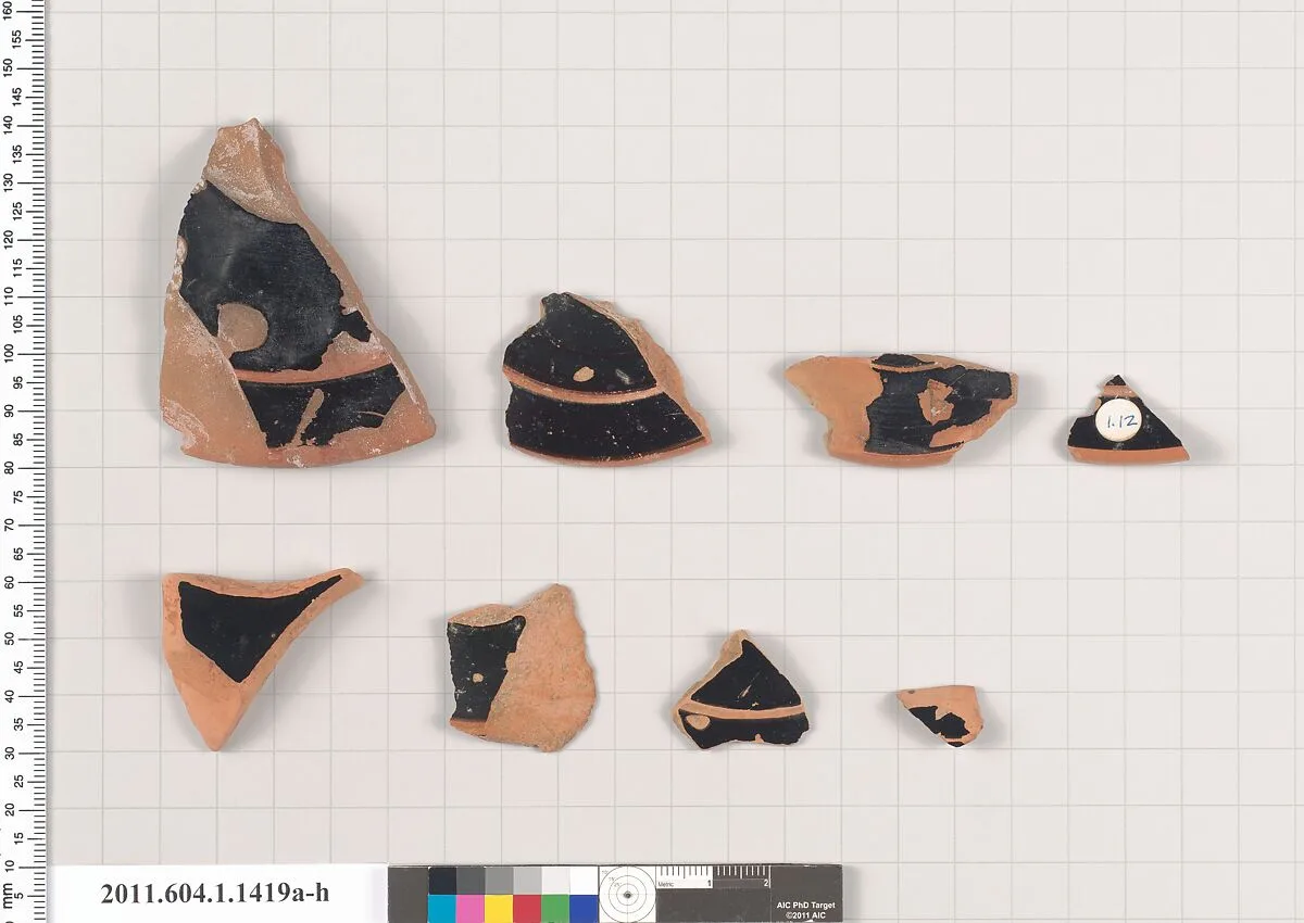 Terracotta fragments of kylikes (drinking cups) — Unknown