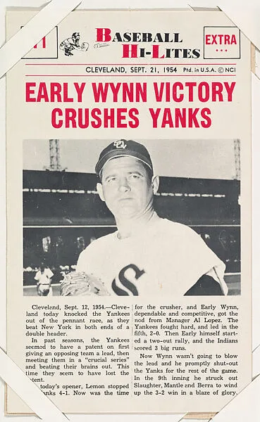 Early Wynn #71 from Nu-Card Baseball Hi-Lites series (W460) — Nu-Card, Inc.