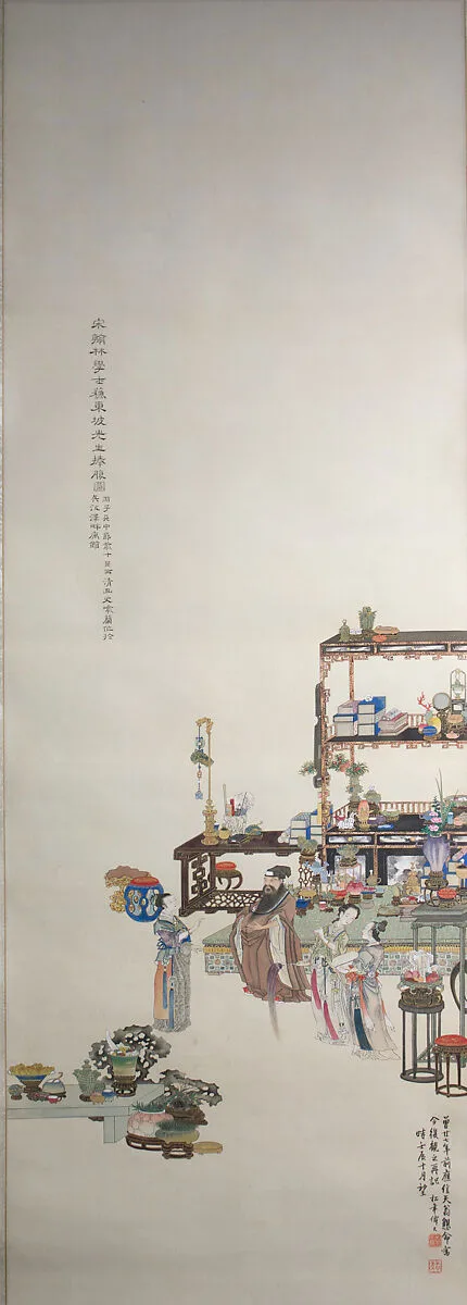 鈴木松年筆 蘇東坡先生捧腹図|Su Dongpo Laughing — Suzuki Shōnen 鈴木松年