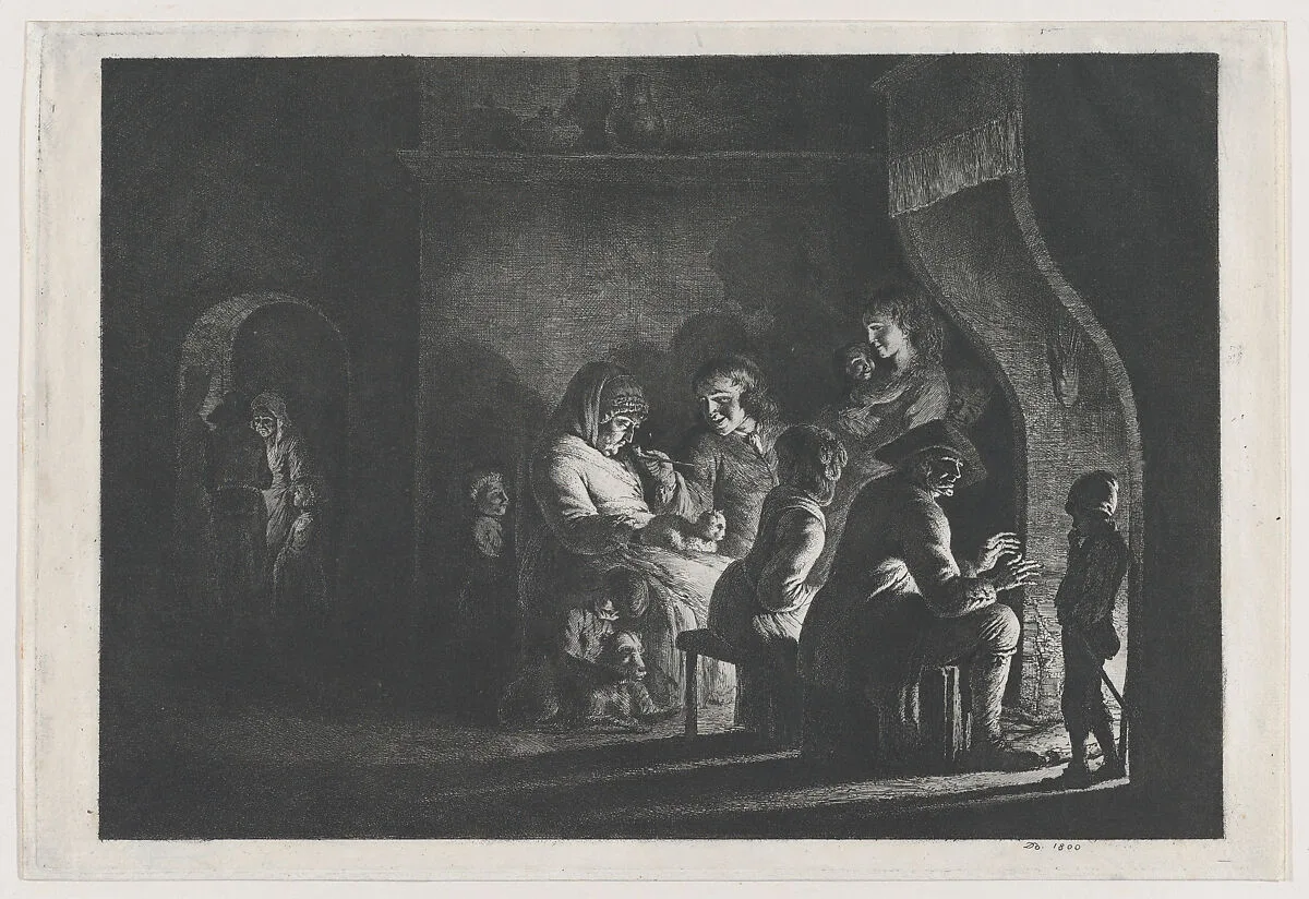 Evening in the Village — Jean Jacques de Boissieu