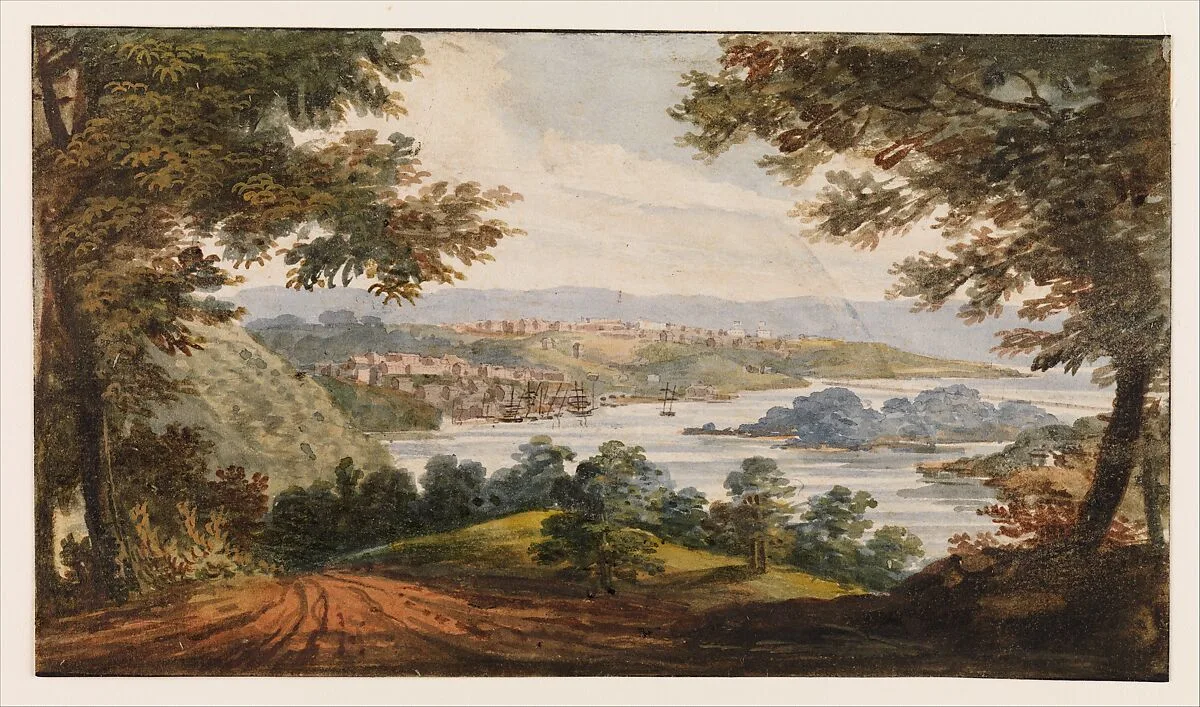Washington and Georgetown from the Alexandria Road — Pavel Petrovich Svinin|G.I. Parkyn
