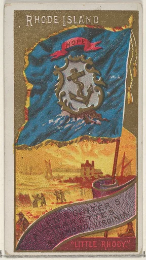 Rhode Island, from Flags of the States and Territories (N11) for Allen & Ginter Cigarettes Brands