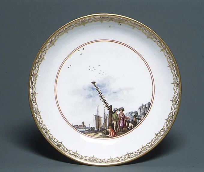 Saucer (part of a service) — Meissen Manufactory|Christian Friedrich Herold