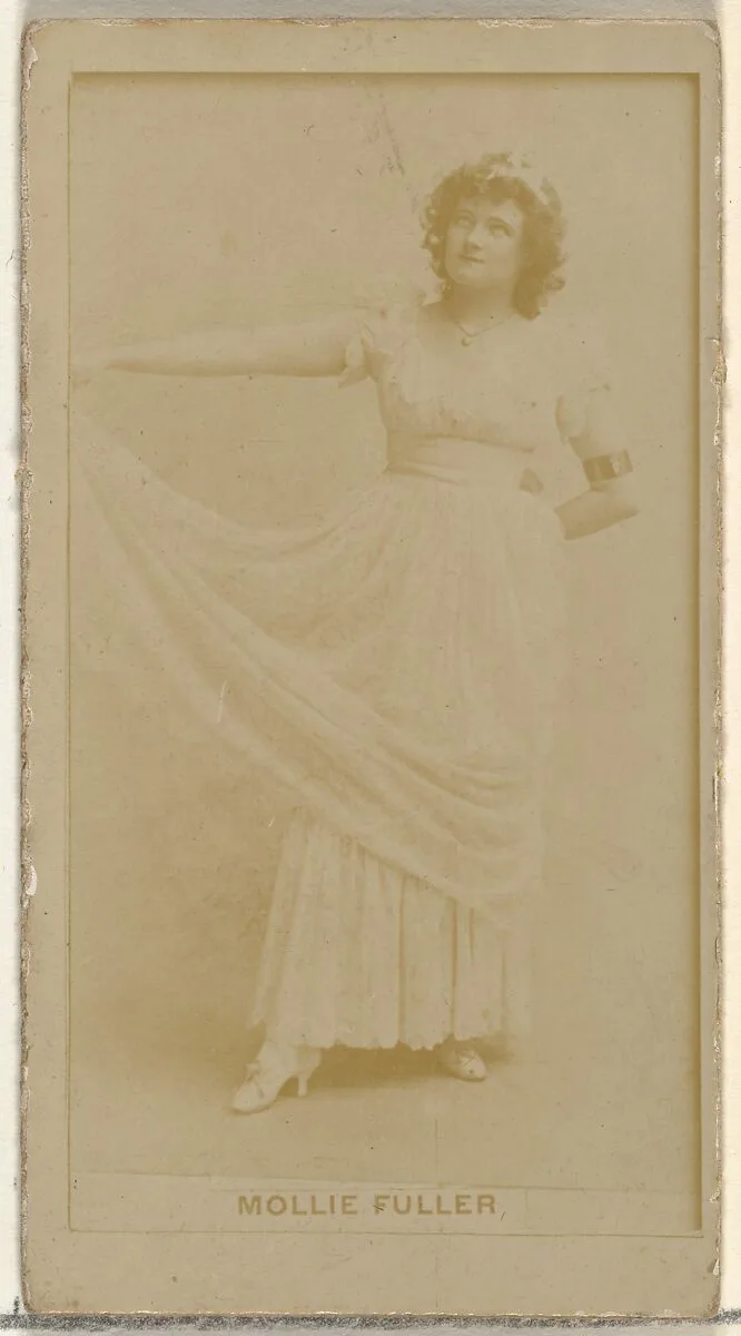 Mollie Fuller, from the Actors and Actresses series (N145-8) issued by Duke Sons & Co. to promote Duke Cigarettes — American Tobacco Company|W. Duke, Sons & Co.