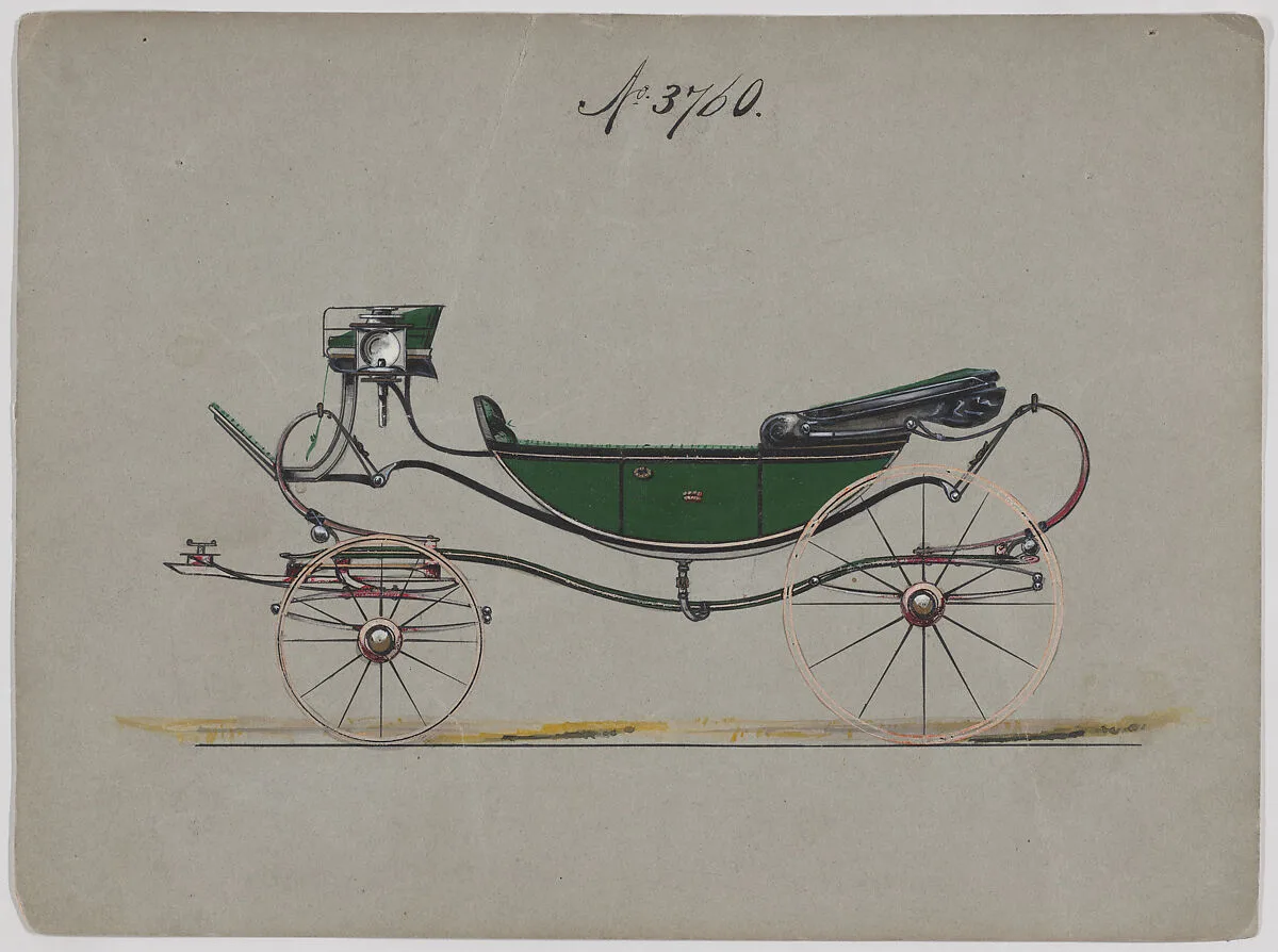 Design for Caleche, no. 3760 — Brewster & Co.