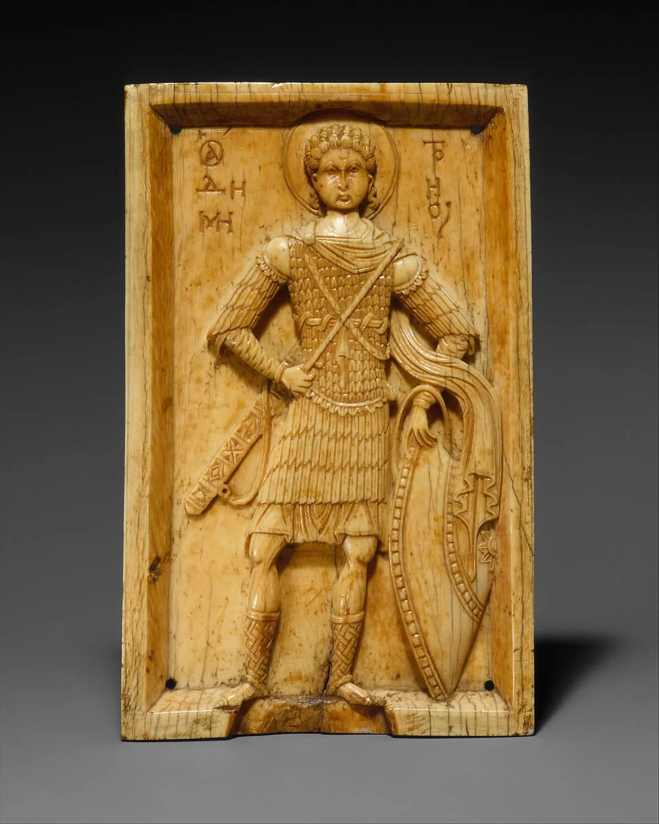 Icon with Saint Demetrios — Unknown