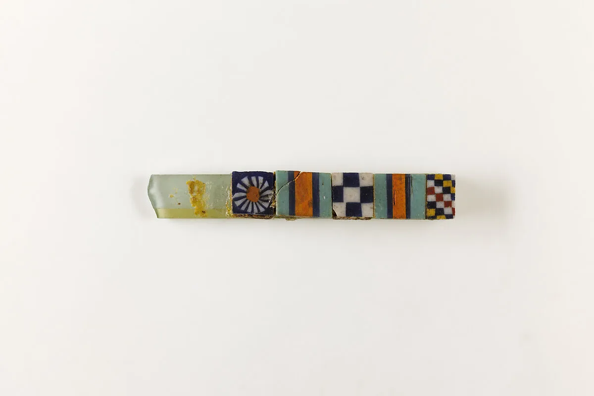 Mosaic glass strip inlay — Unknown