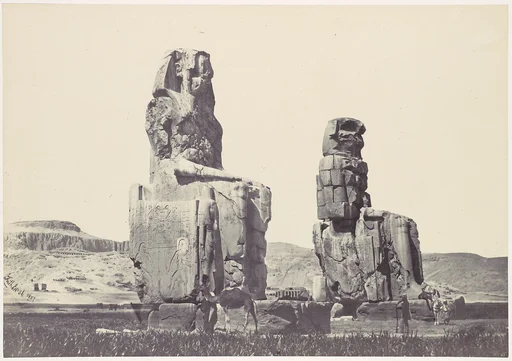 The Statues of Memnon. Plain of Thebes