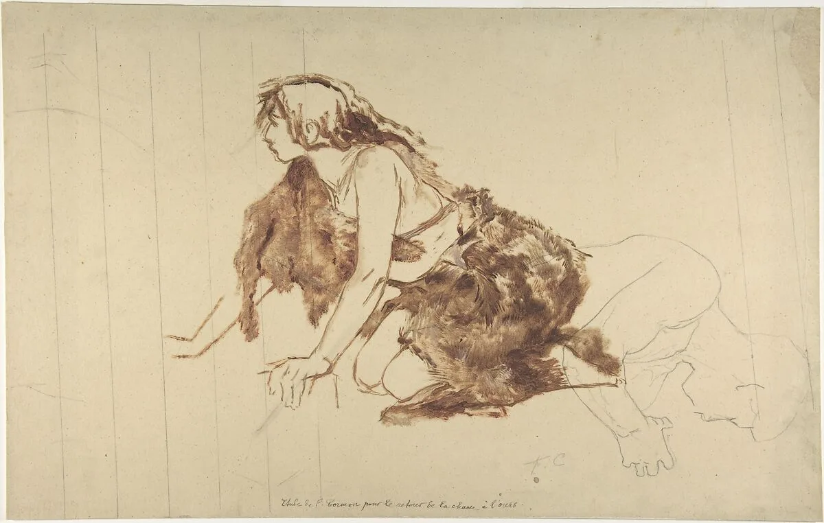 Crouching Woman — Fernand Cormon