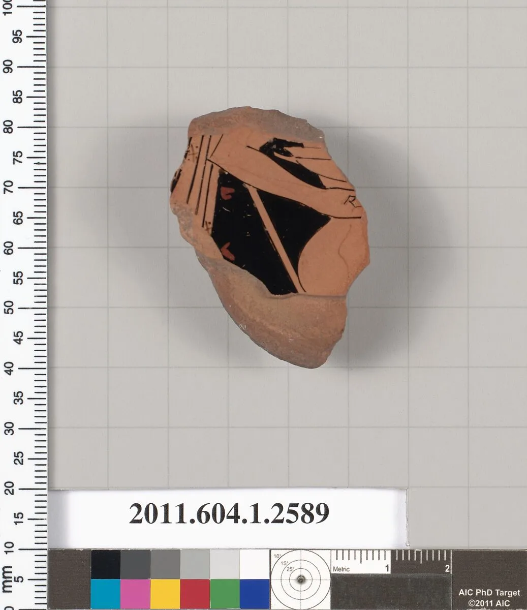 Terracotta fragment of a kylix (drinking cup) — Unknown