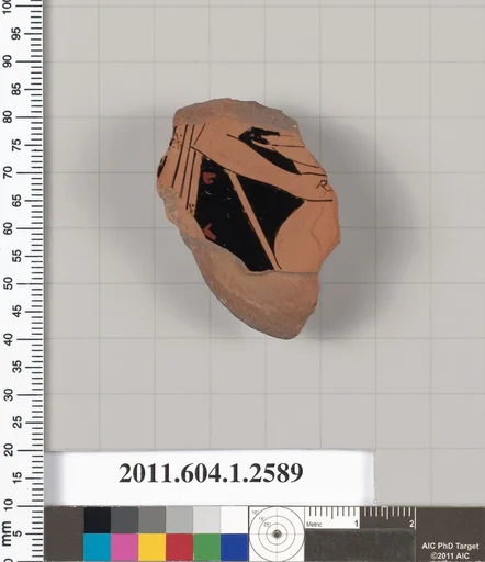 Terracotta fragment of a kylix (drinking cup)