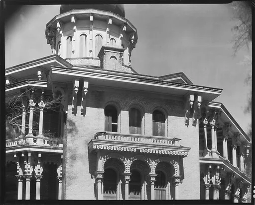 [Detail of Brick Façade and Cupola of Longwood Plantation, Near Natchez, Mississippi]