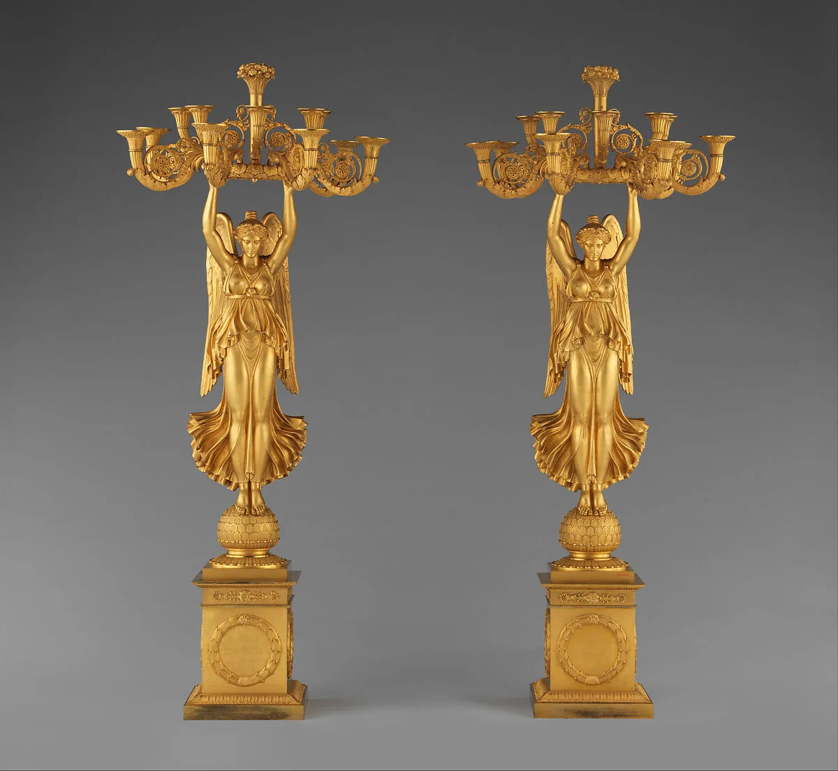 Pair of candelabra with Winged Victories — Pierre Philippe Thomire