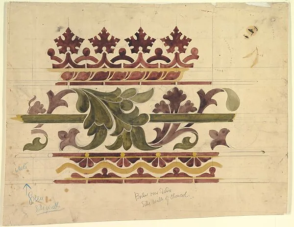 Border over Dado Sidewalls of Chancel — Ernest Geldart
