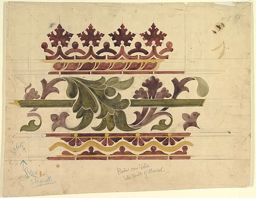 Border over Dado Sidewalls of Chancel