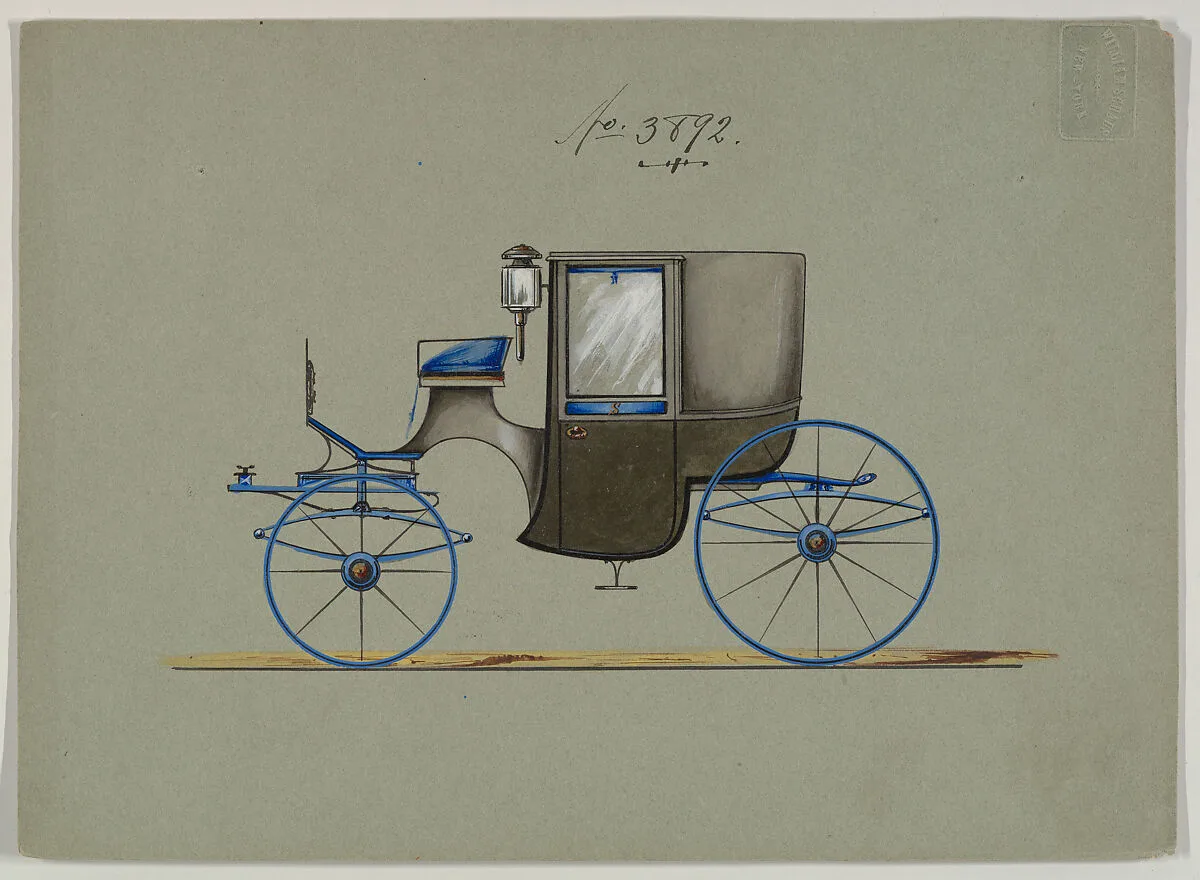 Design for Brougham, no. 3892 — Brewster & Co.