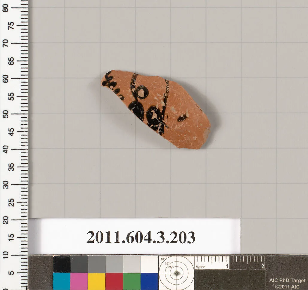 Terracotta fragment of a neck-amphora (jar) — Unknown