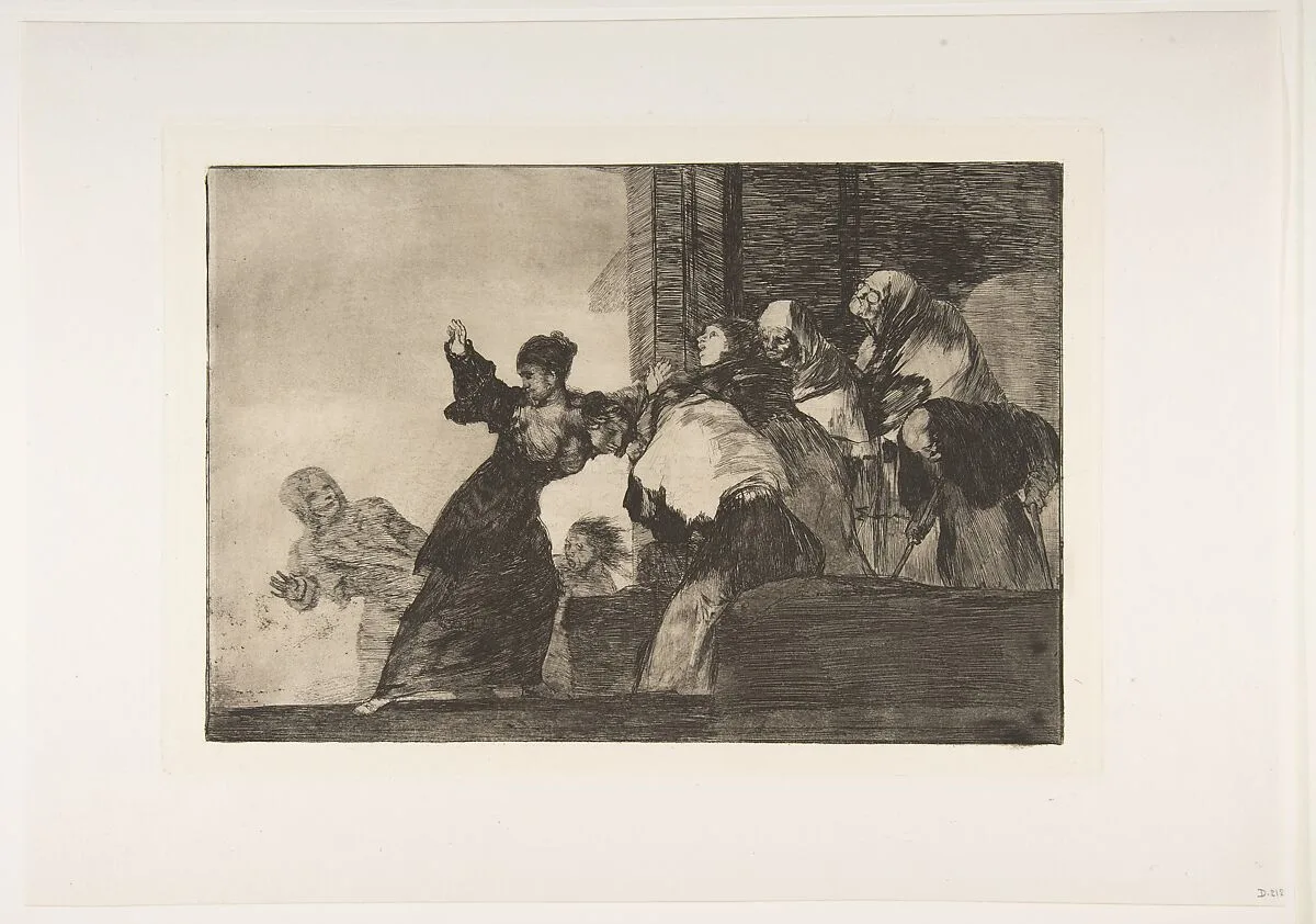 'Poor Folly' from the 'Disparates' (Follies / Irrationalities) — Goya (Francisco de Goya y Lucientes)