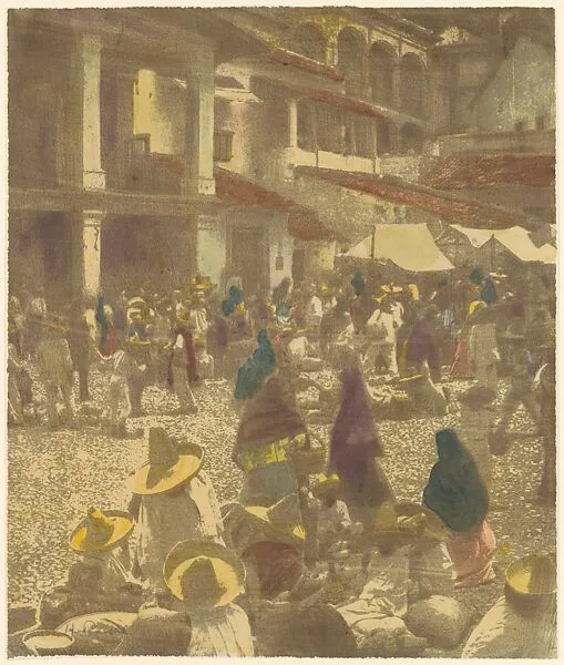 The Plaza, Market Day, Taxco, Mexico — Henry Ravell