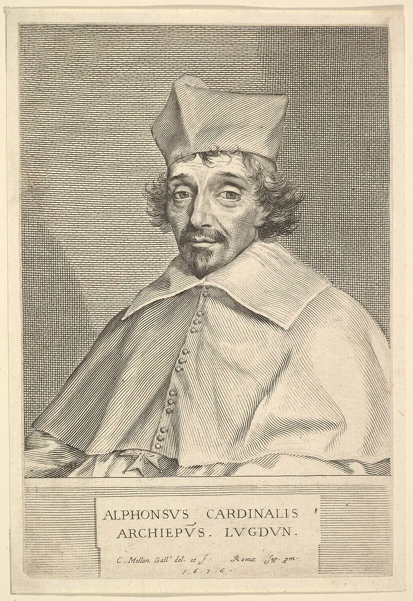 Alphonse Du Plessis de Richelieu, cardinal de Lyon — Claude Mellan|Alphonse Du Plessis de Richelieu