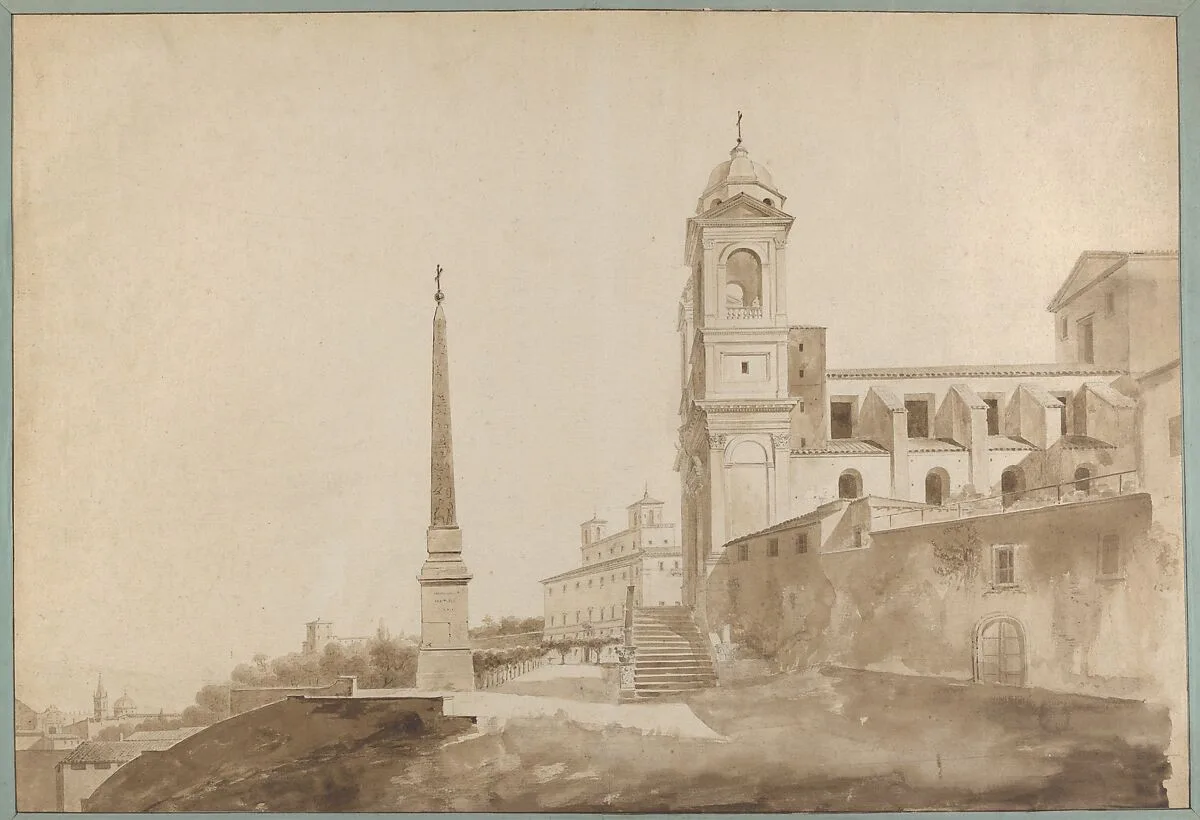 The Church of the Trinità dei Monti and the Villa Medici, Rome — François Marius Granet