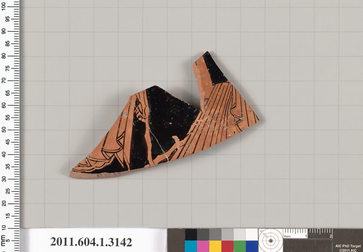 Terracotta fragment of a kylix (drinking cup) — Unknown