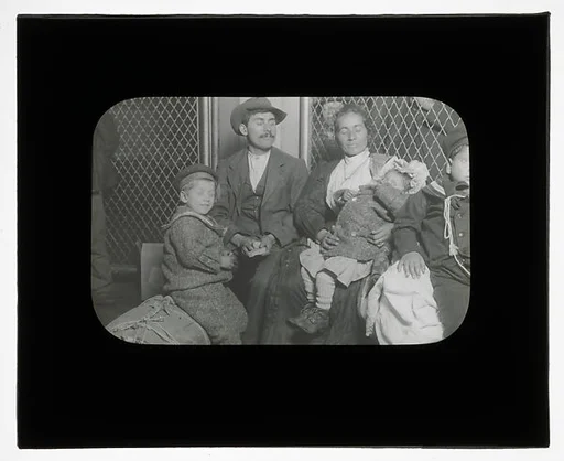 [Social Documentary Lantern Slide of New York]