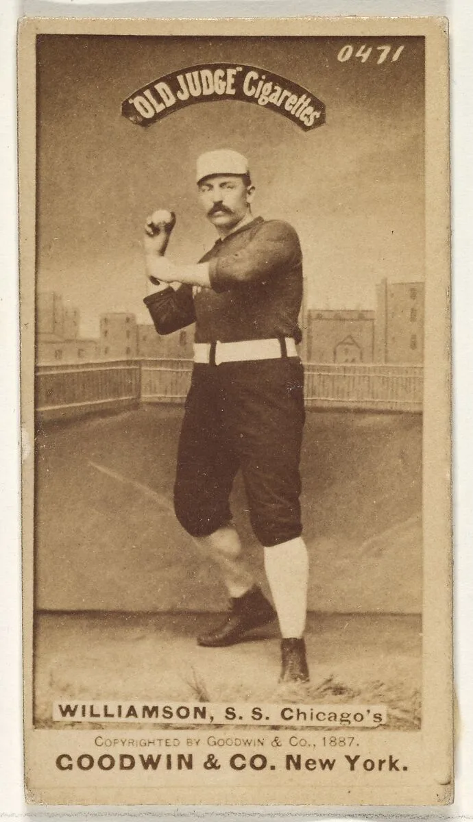 Williamson, Shortstop, Chicago, from the Old Judge series (N172) for Old Judge Cigarettes — Goodwin & Company
