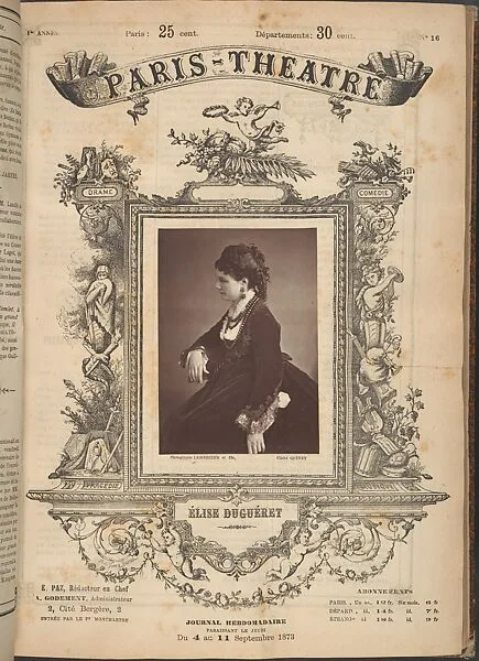 Paris-Théàtre — Nadar|Paul, fils Bacard|Truchelut|Franck|Charles Reutlinger|E. Flamant|Frank|Eugenio Maunoury|Gaston et Mathieu|Alphonse J. Liébert|Louis Ghémar|Saglio|Emile Bondonneau|Joseph Lemercier|Etienne Carjat|Carrette|Buguet|J. M. Lopez|Ulric Grob|Alexandre Quinet|Dupont|J. Tourtin|Pierre Petit|Héribert Mayer|D. H. Mayer|Gougenheim et Forest|Alexander Courtin|Eugène Paz|Ferdinand Mulnier|Emile Tourtin|Ferdinand Mulnier
