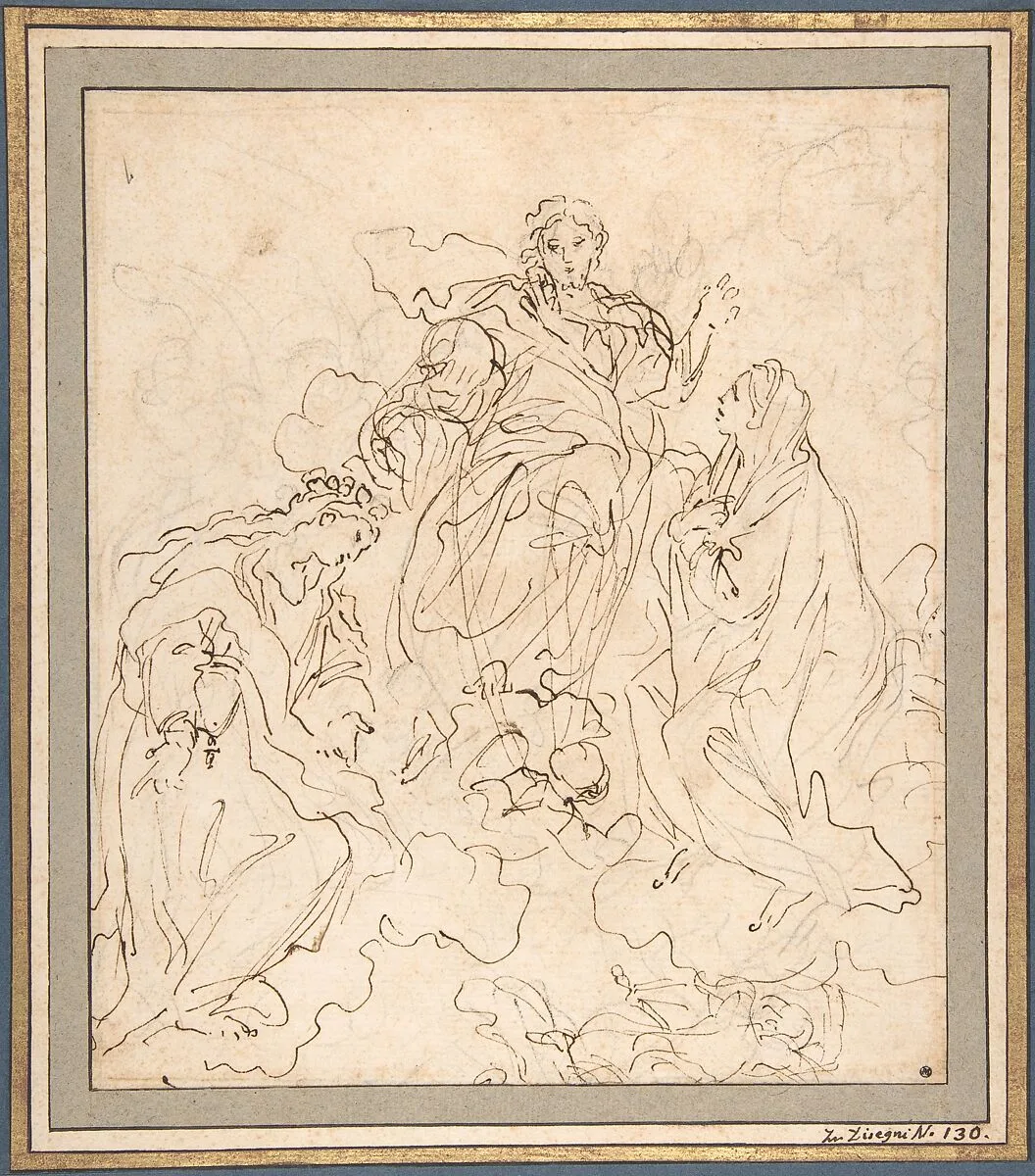 The Virgin and Saint Rosalia Interceding with Christ — Carlo Maratti