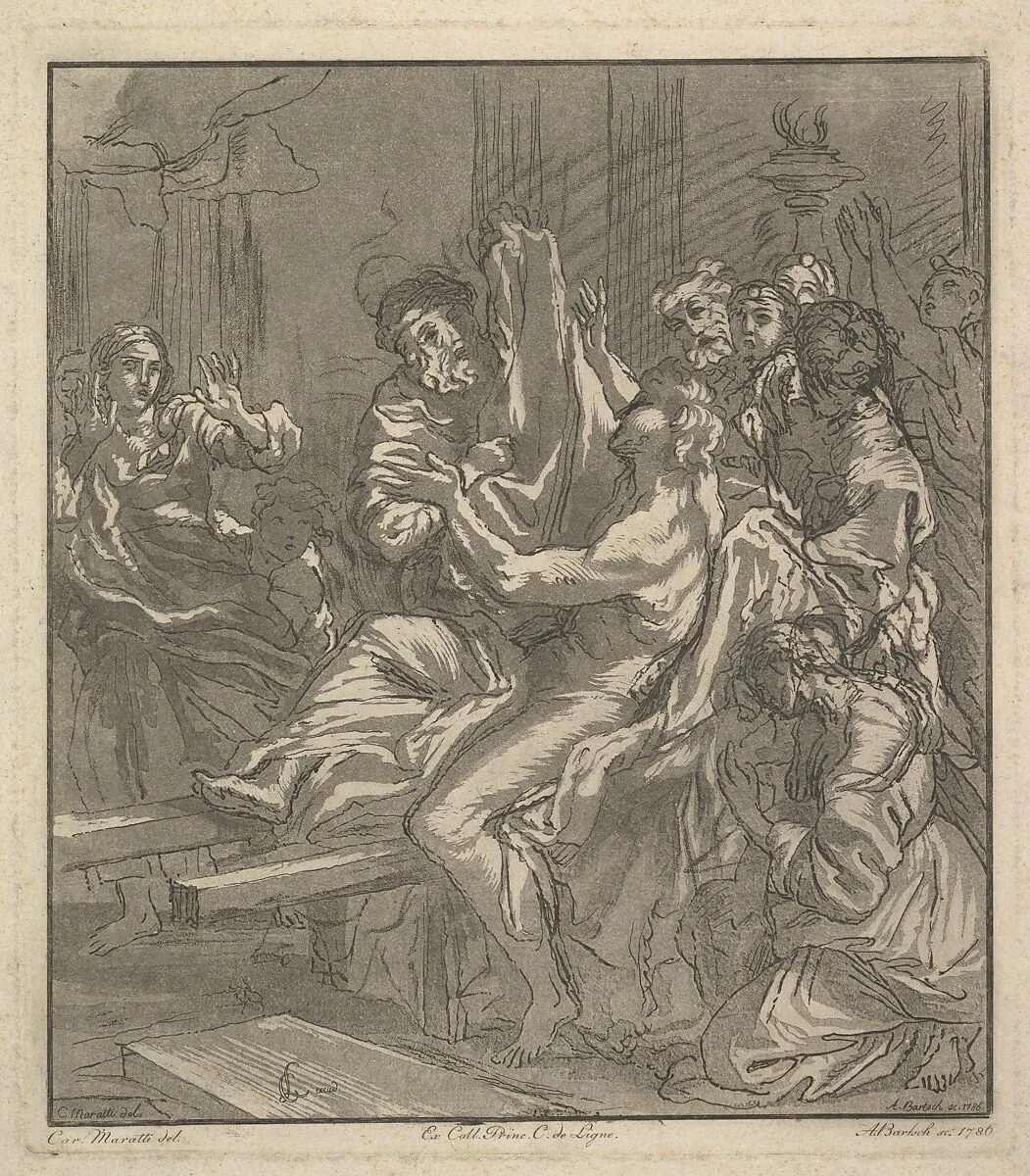 The Miracle of Naim — Carlo Maratti|Adam von Bartsch
