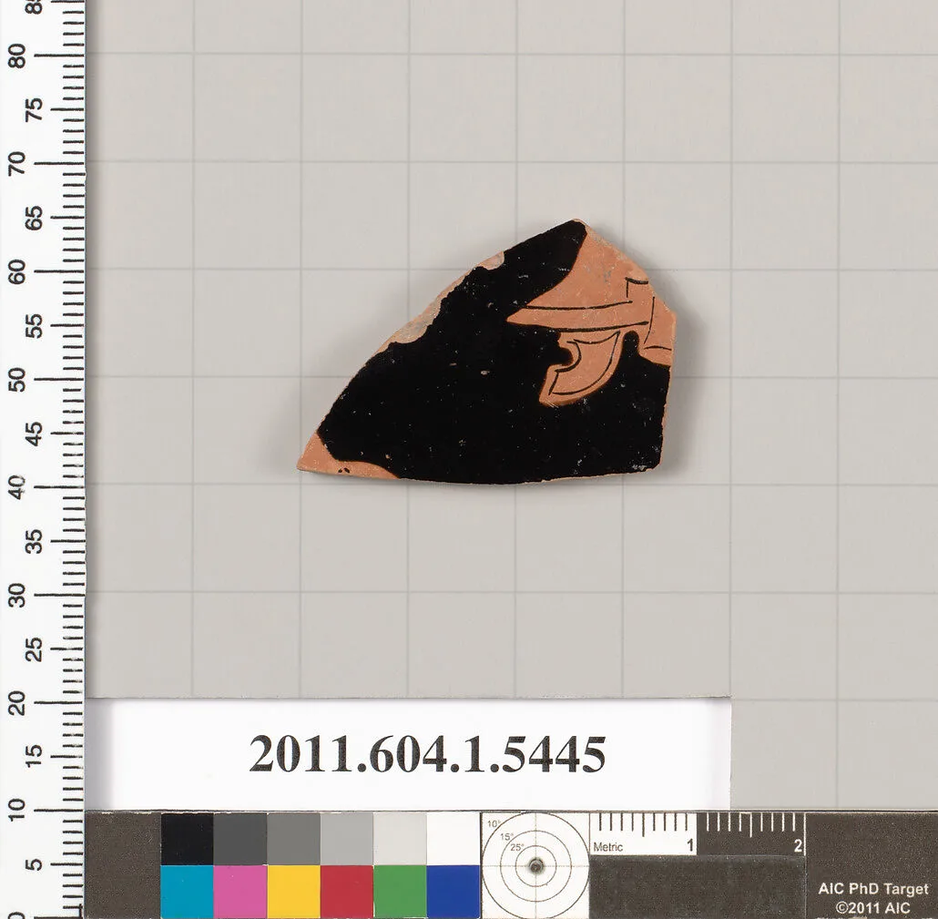 Terracotta fragment of a kylix (drinking cup) — Unknown