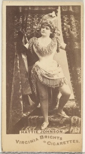 Hattie Johnson, from the Actors and Actresses series (N45, Type 1) for Virginia Brights Cigarettes