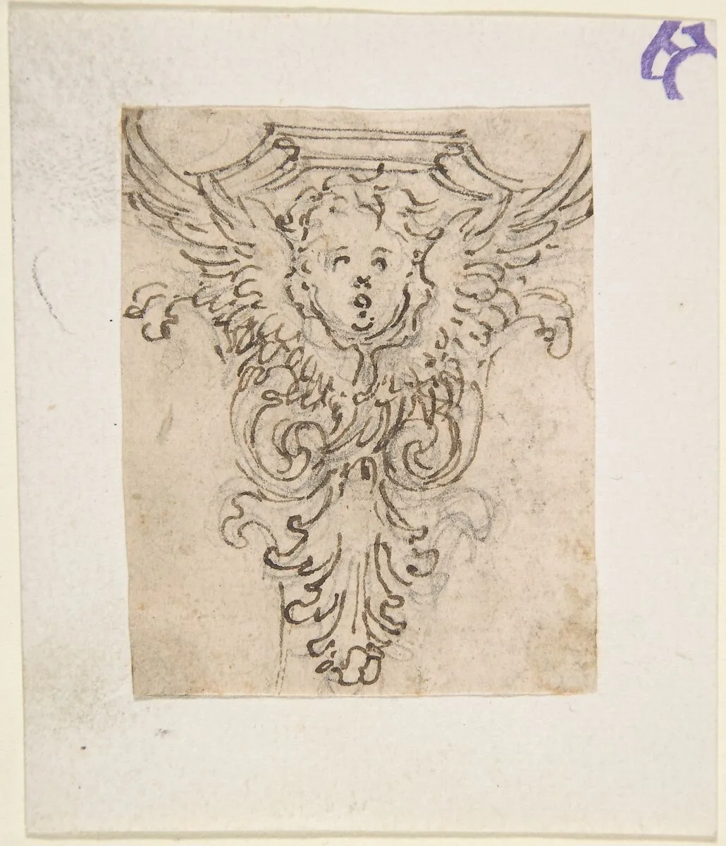 Design for a Console or Capital with a Cherub — Giovanni Battista Foggini