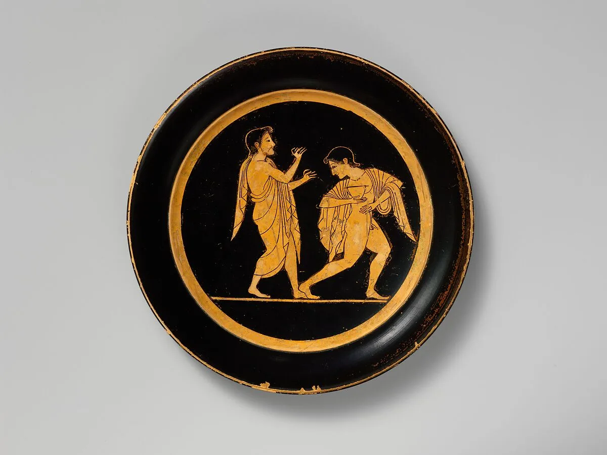 Terracotta plate — Paseas