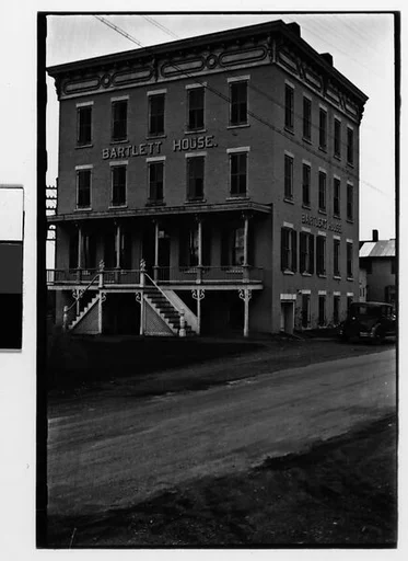 [Three 35mm Film Frames: Bartlett House Hotel, Ghent, New York]