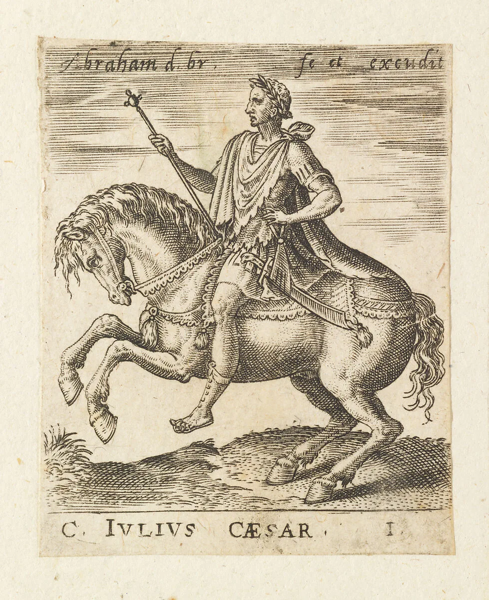 C. Julius Caesar, from "Twelve Caesars on Horseback" — Abraham de Bruyn