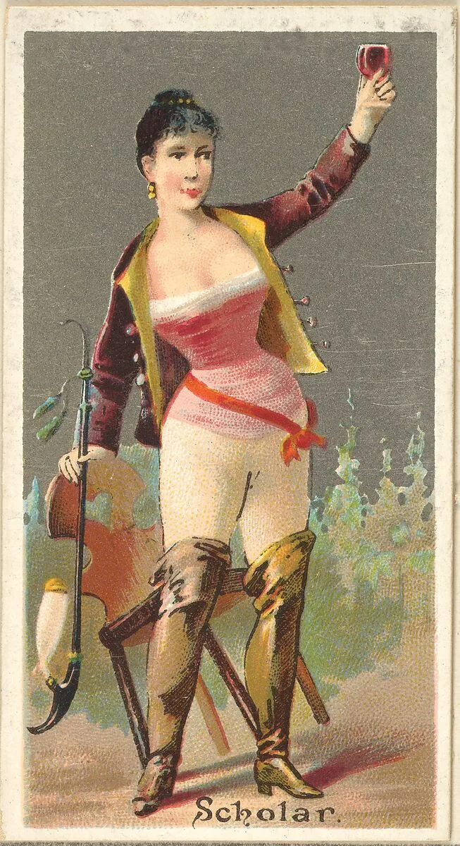 Scholar, from the Occupations for Women series (N166) for Old Judge and Dogs Head Cigarettes — Goodwin & Company